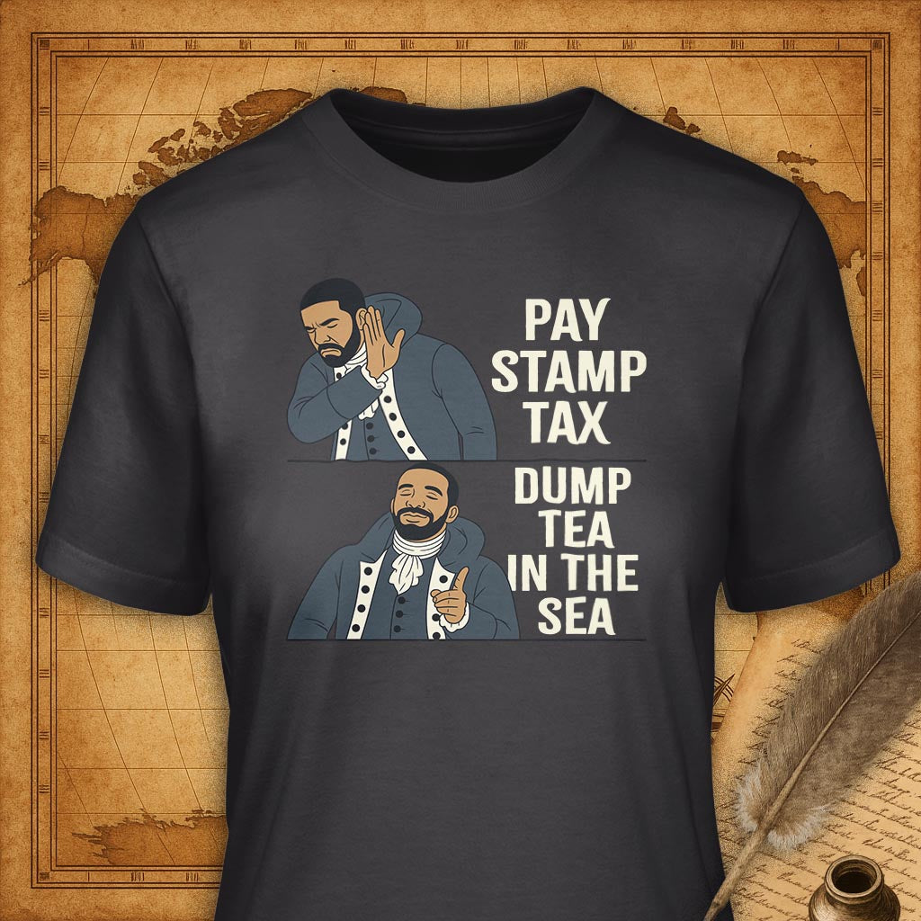 Dump Tea in the Sea T-Shirt-T-Shirt-My Store-Dark Grey-S-Ink and Empire