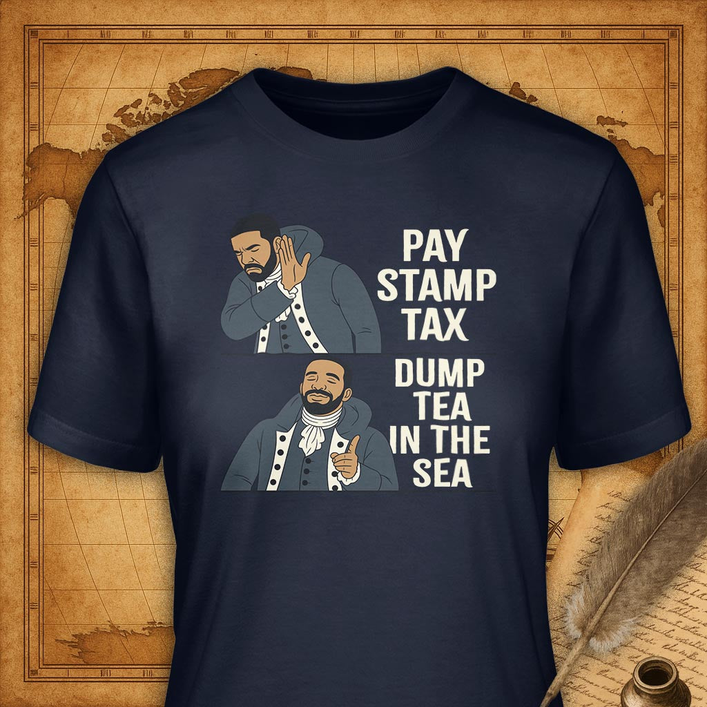 Dump Tea in the Sea T-Shirt-T-Shirt-My Store-Navy-S-Ink and Empire
