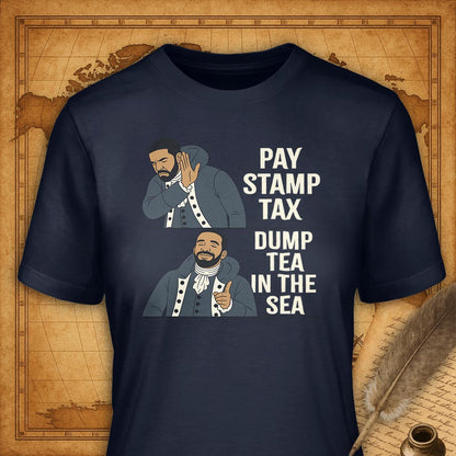 Dump Tea in the Sea T-Shirt-T-Shirt-My Store-Navy-S-Ink and Empire