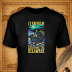 I'd rather be crossing the Delaware T-Shirt-T-Shirt-My Store-Black-S-Ink and Empire