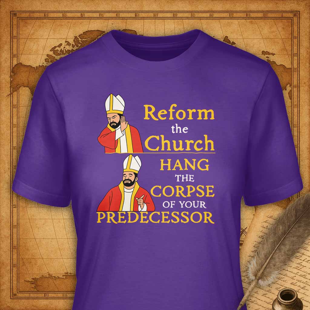 Reform the Church? T-Shirt-T-Shirt-My Store-Purple-S-Ink and Empire