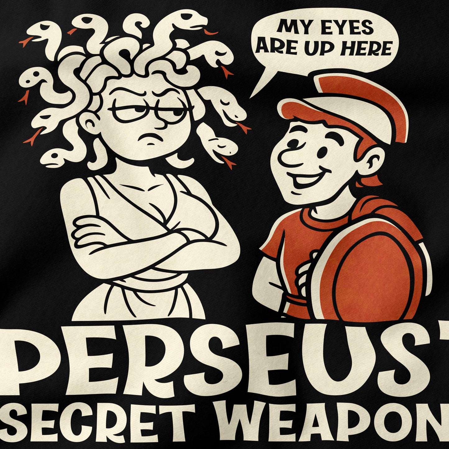 How Perseus Defeated Medusa T-Shirt-T-Shirt-My Store-Ink and Empire