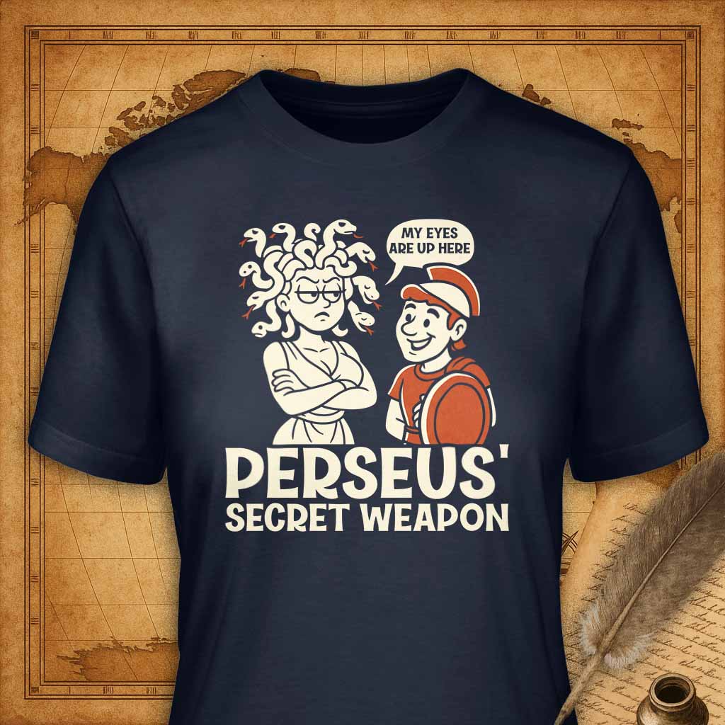 How Perseus Defeated Medusa T-Shirt-T-Shirt-My Store-Ink and Empire