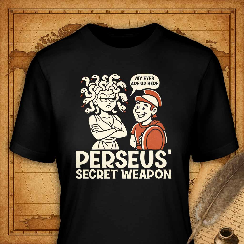 How Perseus Defeated Medusa T-Shirt-T-Shirt-My Store-Ink and Empire