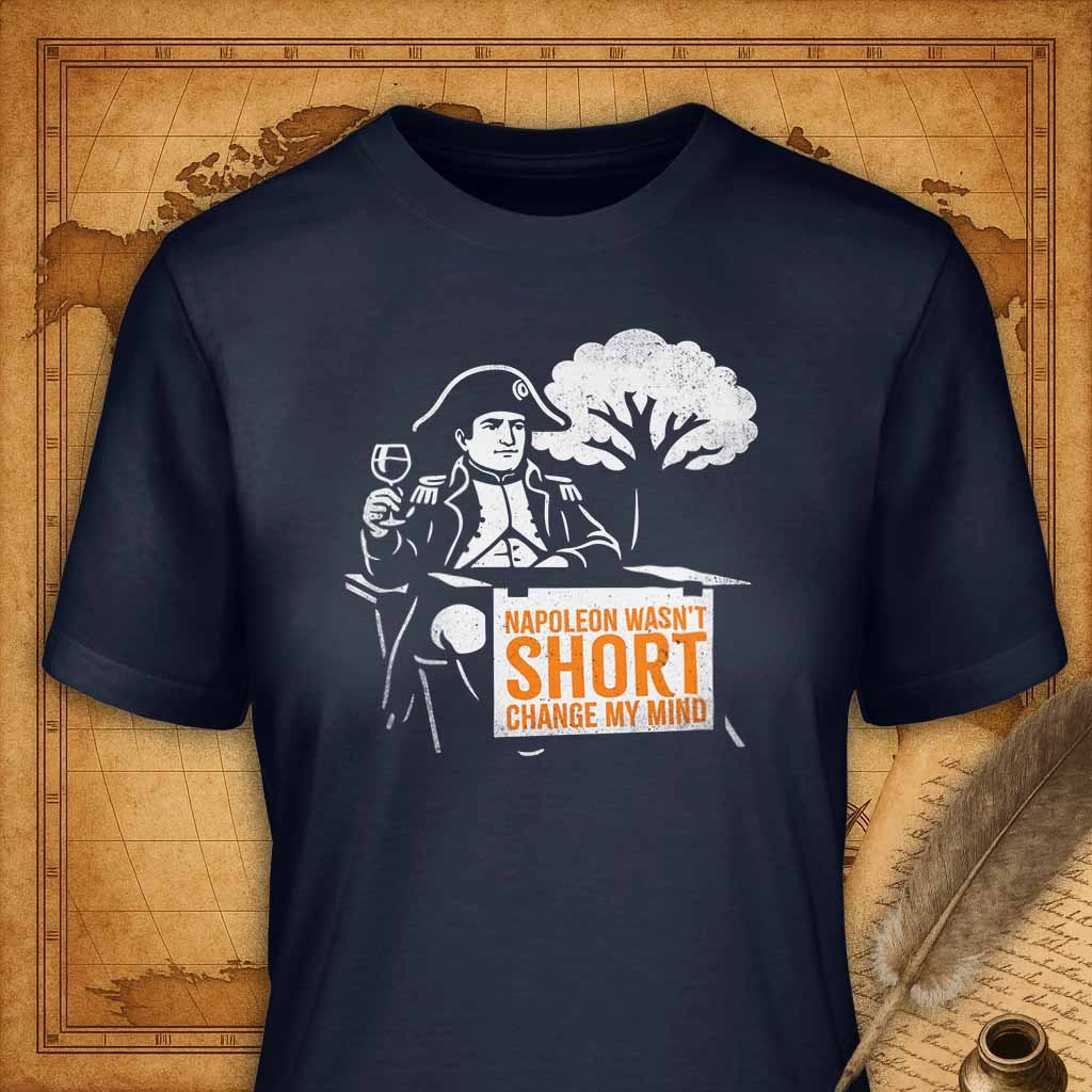 Napoleon wasn't short T-Shirt-T-Shirt-My Store-Navy-S-Ink and Empire