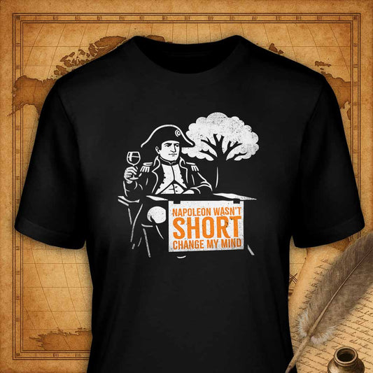 Napoleon wasn't short T-Shirt-T-Shirt-My Store-Black-S-Ink and Empire