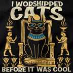I worshiped cats before it was cool T-Shirt-T-Shirt-My Store-Ink and Empire