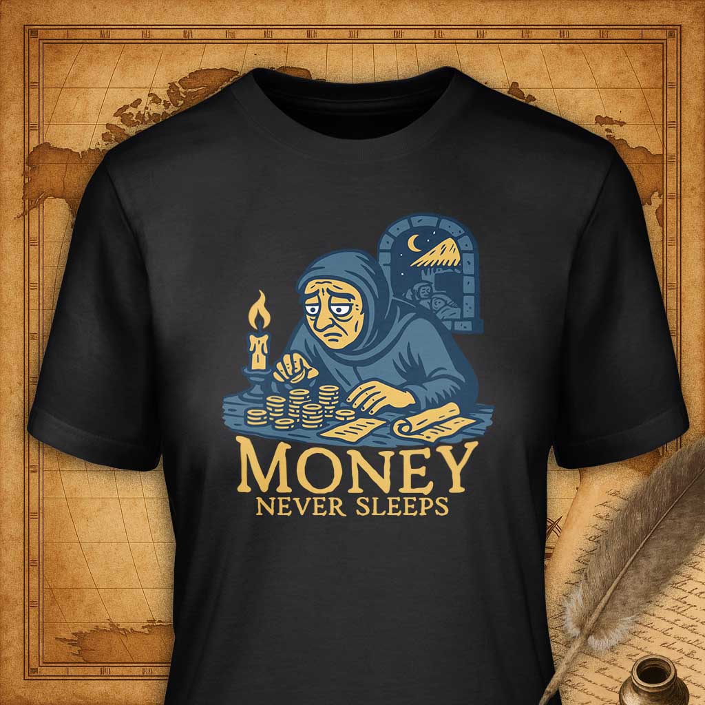 Money never sleeps T-Shirt-T-Shirt-My Store-Ink and Empire