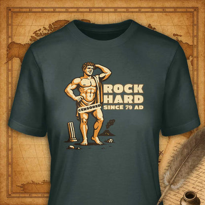 Rock Hard – Since 79 AD T-Shirt-T-Shirt-My Store-Forest Green-S-Ink and Empire