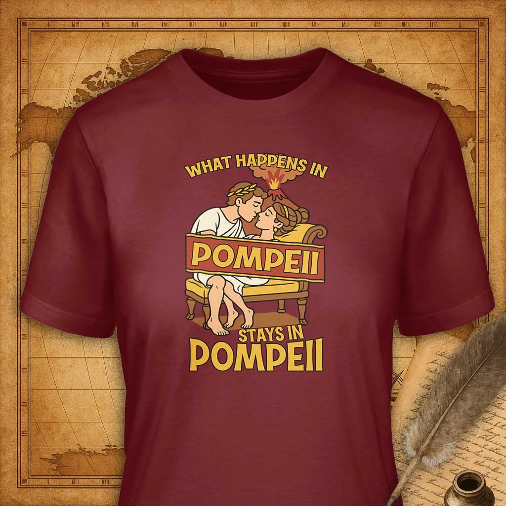 What happens in Pompeii stays in Pompeii T-Shirt-T-Shirt-My Store-Cardinal-S-Ink and Empire