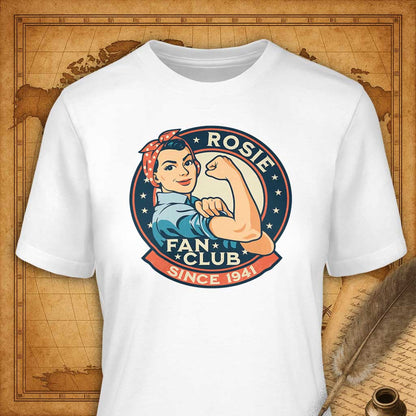 Rosie Fan Club – Since 1941 T-Shirt-T-Shirt-My Store-White-S-Ink and Empire