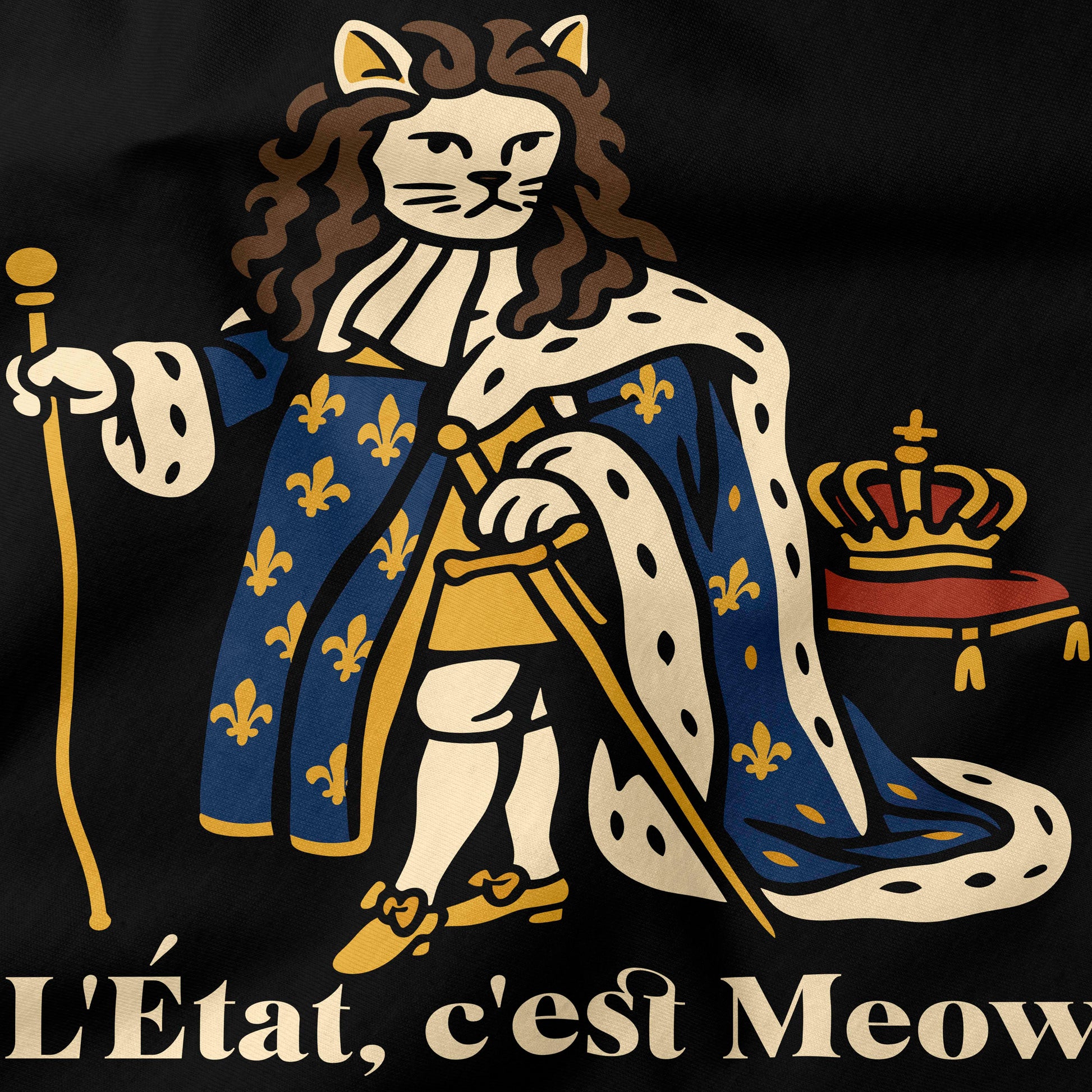 L'Etat, c'est Meow T-Shirt-T-Shirt-My Store-Ink and Empire