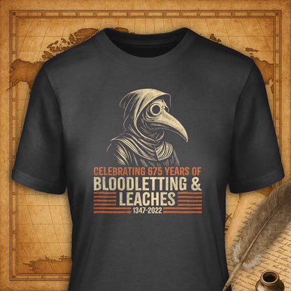 Bloodletting & Leaches T-Shirt-T-Shirt-My Store-Dark Grey-S-Ink and Empire
