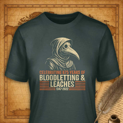 Bloodletting & Leaches T-Shirt-T-Shirt-My Store-Forest Green-S-Ink and Empire