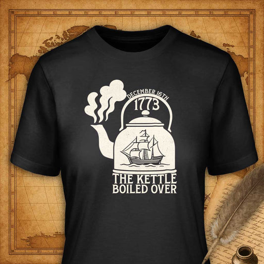 The day the kettle boiled over T-Shirt-T-Shirt-My Store-Vintage Black-S-Ink and Empire
