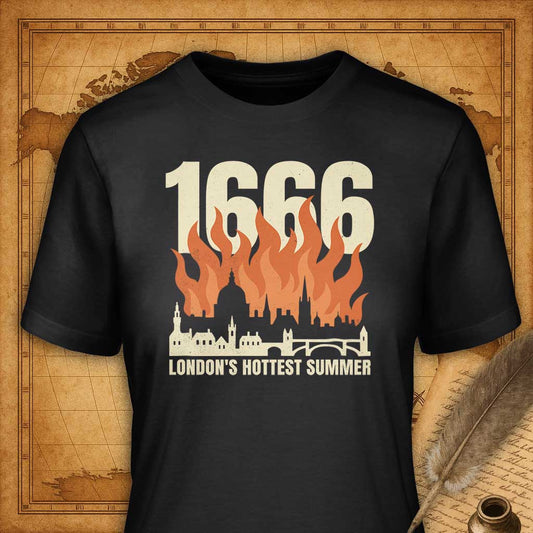 1666 London's Hottest Summer T-Shirt-T-Shirt-My Store-Vintage Black-S-Ink and Empire