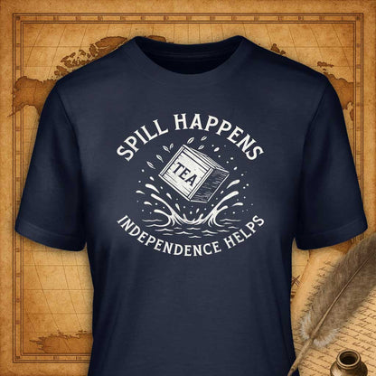 Spill happens T-Shirt-T-Shirt-My Store-Navy-S-Ink and Empire