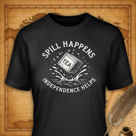 Spill happens T-Shirt-T-Shirt-My Store-Vintage Black-S-Ink and Empire
