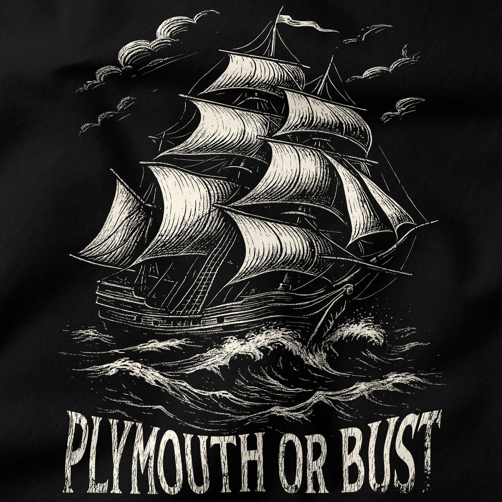 Plymouth or bust T-Shirt-T-Shirt-My Store-Ink and Empire