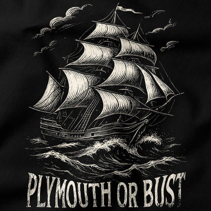 Plymouth or bust T-Shirt-T-Shirt-My Store-Ink and Empire