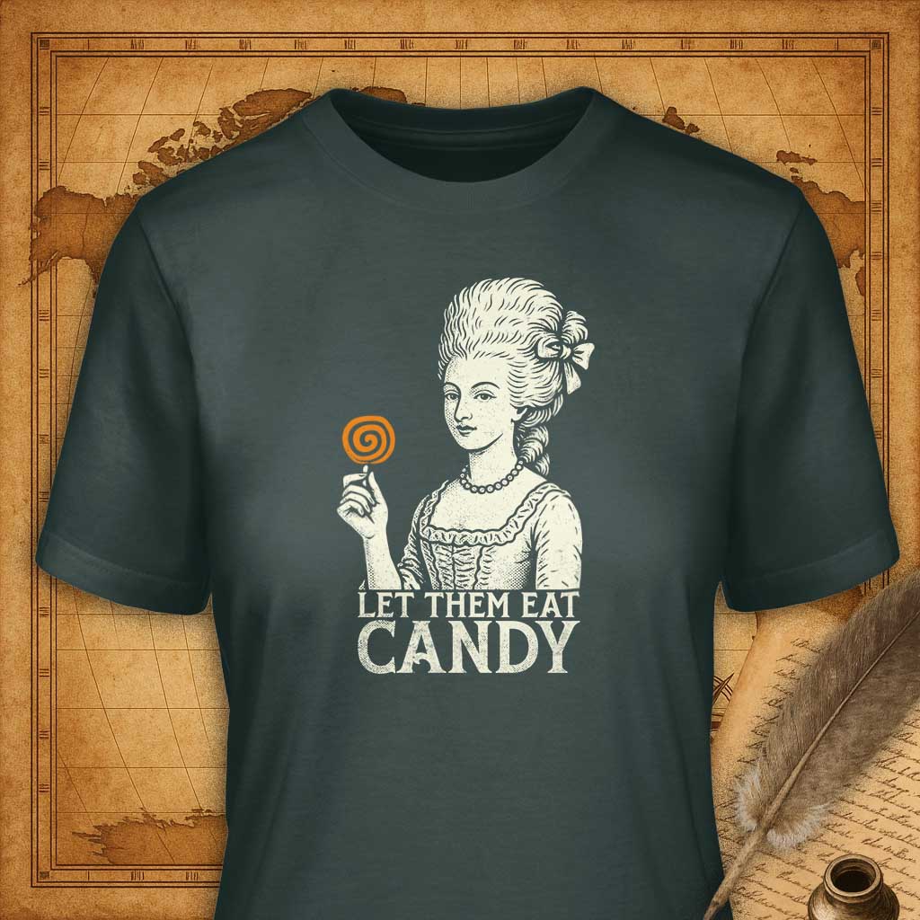 Let them eat candy T-Shirt-T-Shirt-My Store-Forest Green-S-Ink and Empire