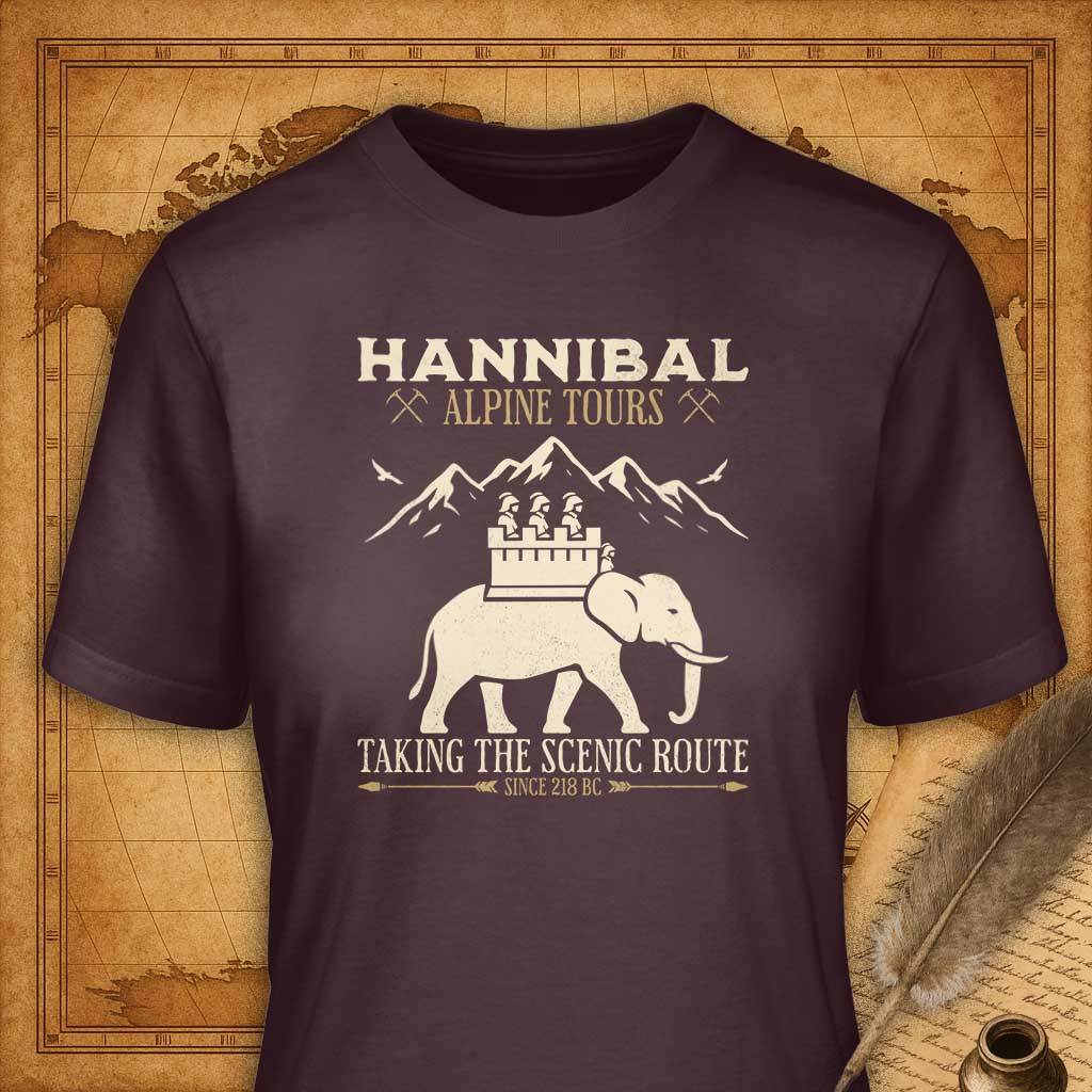 Hannibal Alpine Tours T-Shirt-T-Shirt-My Store-Maroon-S-Ink and Empire