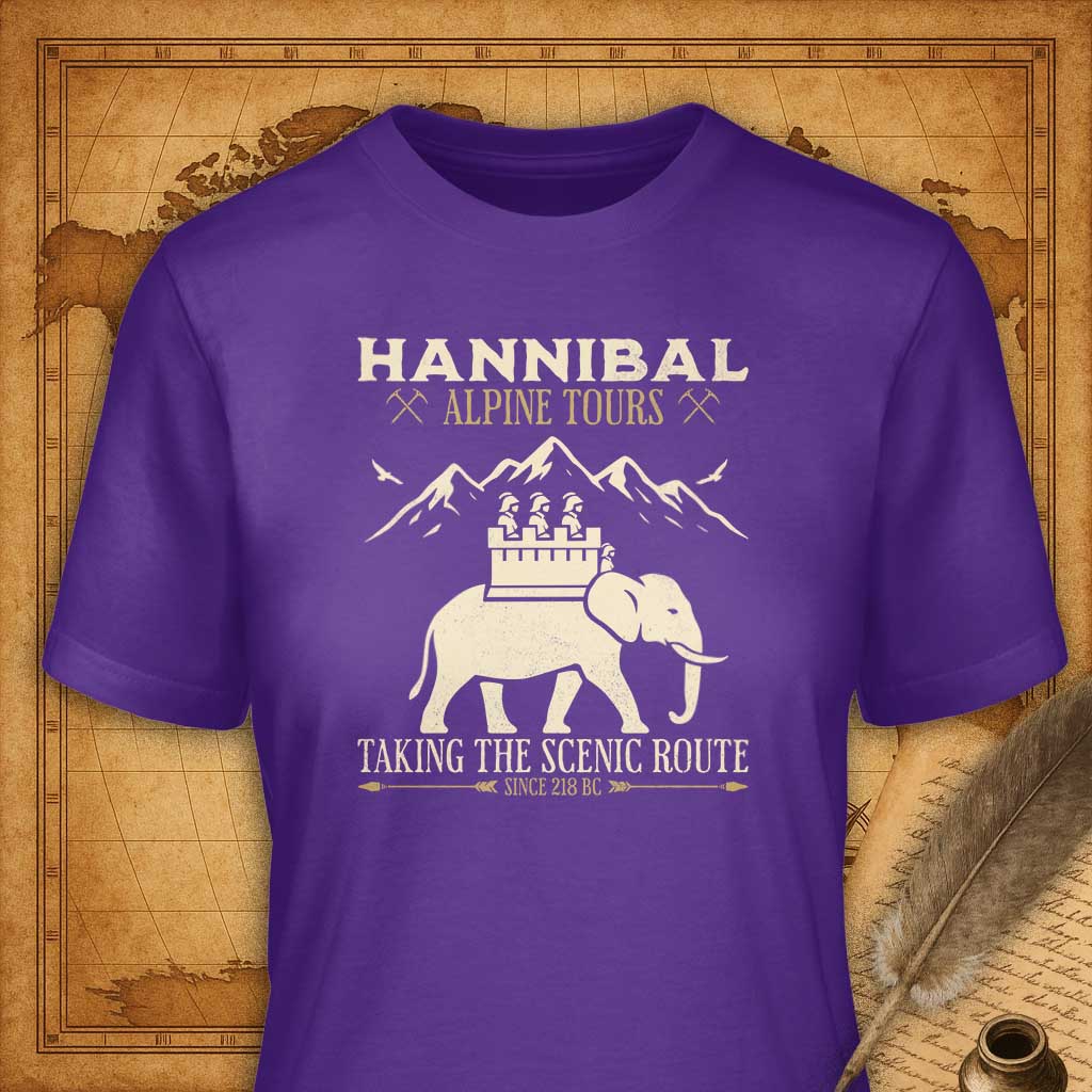 Hannibal Alpine Tours T-Shirt-T-Shirt-My Store-Purple-S-Ink and Empire