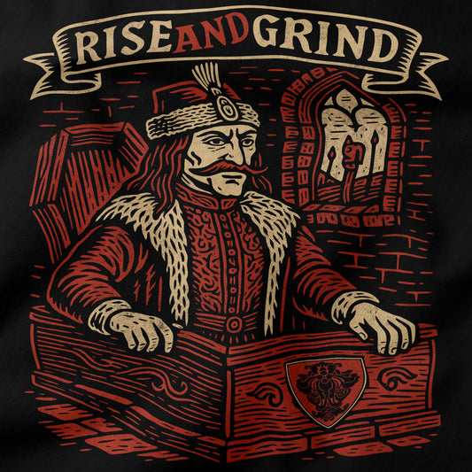 Rise and Grind Vlad the Impaler T-Shirt-T-Shirt-My Store-Ink and Empire