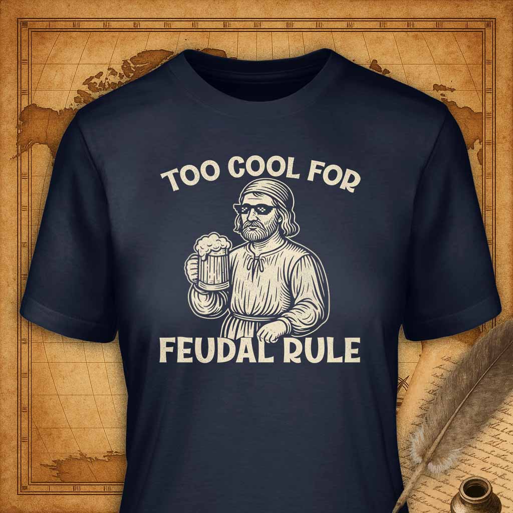 Too cool for feudal rule T-Shirt-T-Shirt-My Store-Navy-S-Ink and Empire