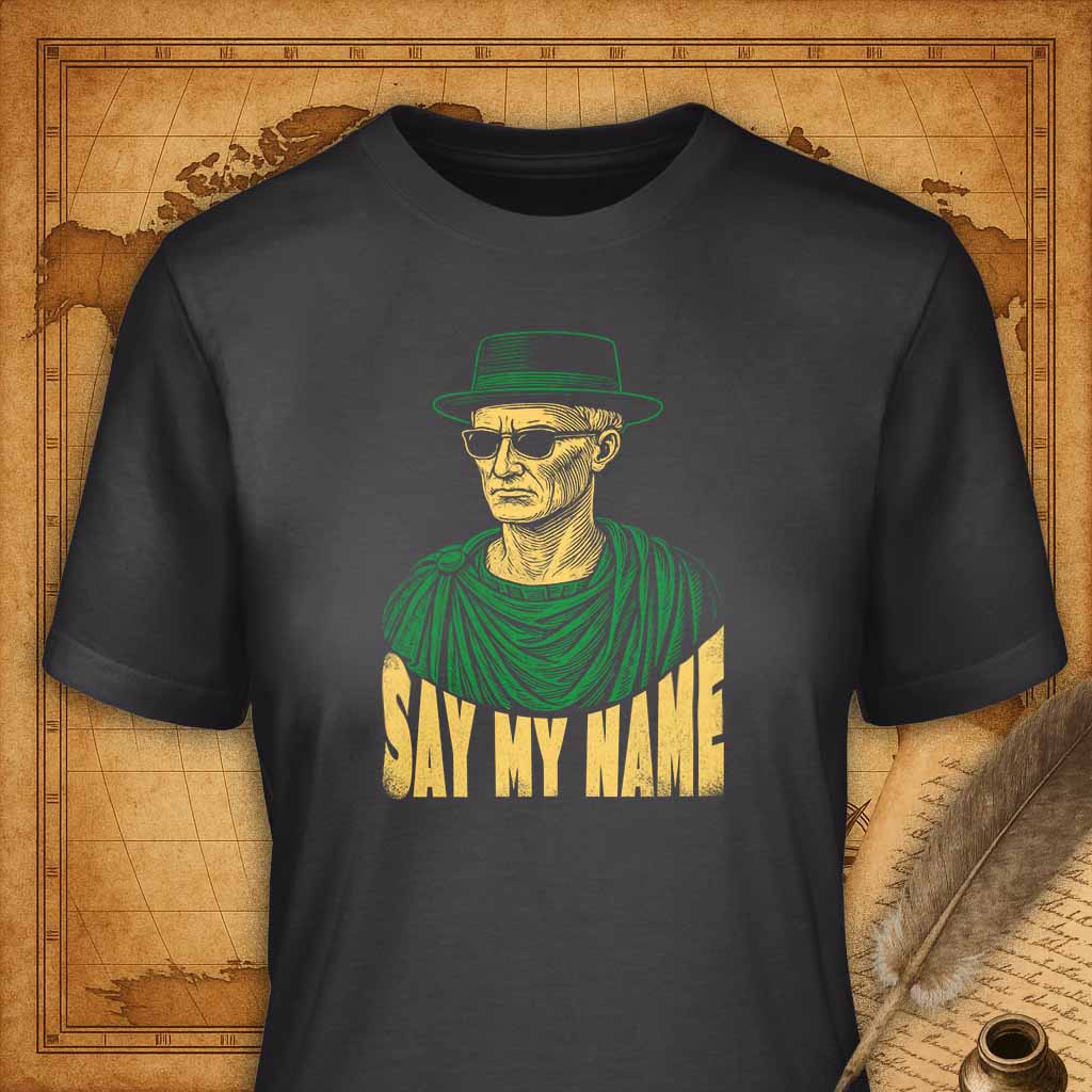 Say my name T-Shirt-T-Shirt-My Store-Dark Grey-S-Ink and Empire