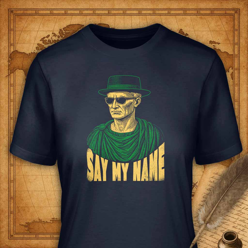 Say my name T-Shirt-T-Shirt-My Store-Navy-S-Ink and Empire