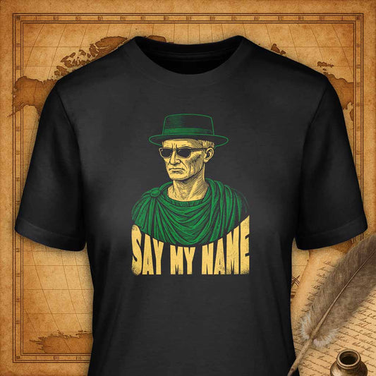 Say my name T-Shirt-T-Shirt-My Store-Vintage Black-S-Ink and Empire