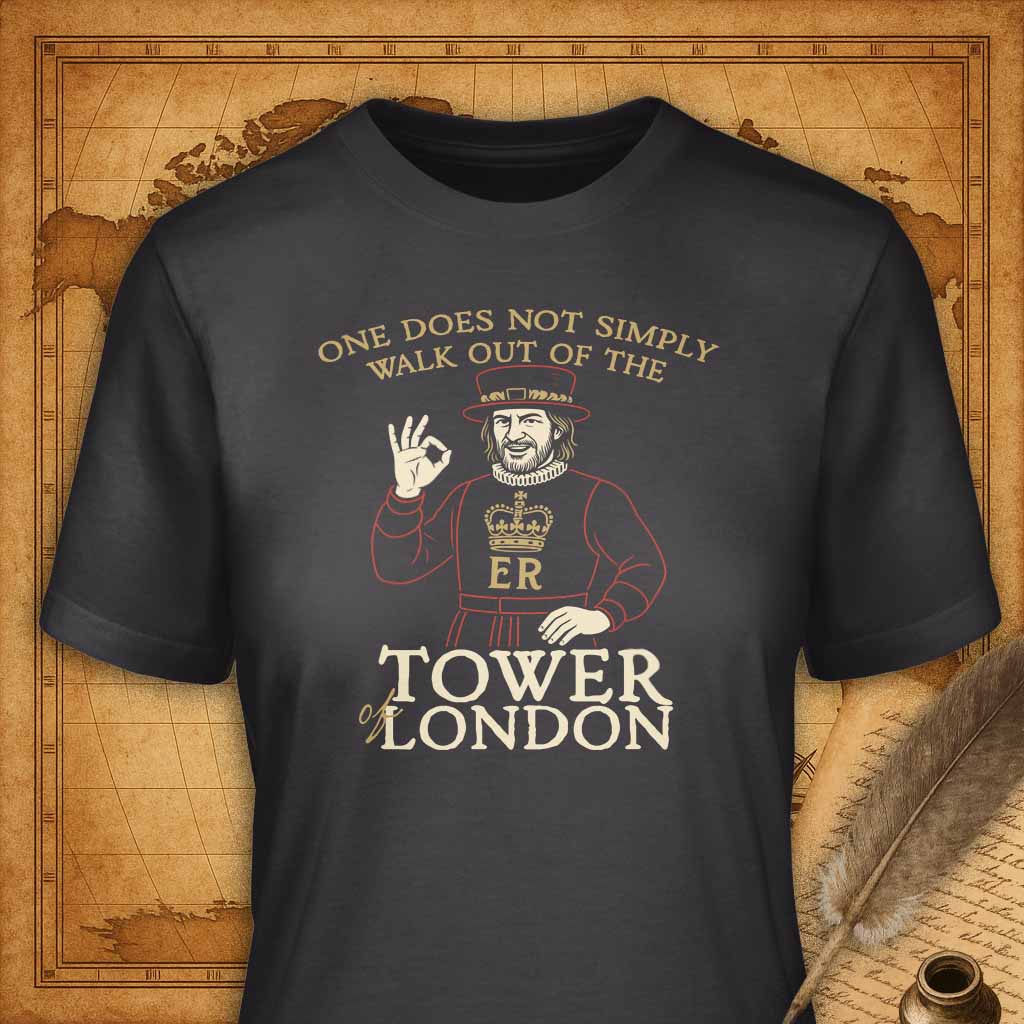 One does not simply walk out of the Tower of London T-Shirt-T-Shirt-My Store-Dark Grey-S-Ink and Empire