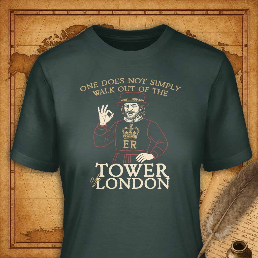 One does not simply walk out of the Tower of London T-Shirt-T-Shirt-My Store-Forest Green-S-Ink and Empire