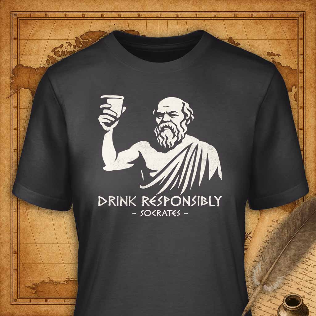 Drink Responsably T-Shirt-T-Shirt-My Store-Dark Grey-S-Ink and Empire