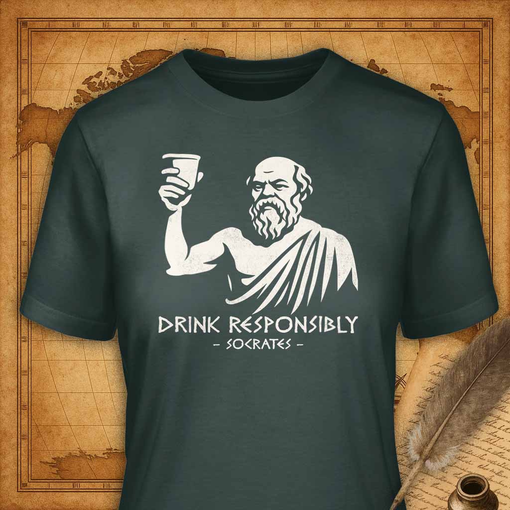 Drink Responsably T-Shirt-T-Shirt-My Store-Forest Green-S-Ink and Empire