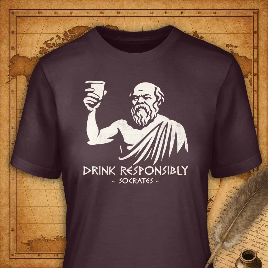 Drink Responsably T-Shirt-T-Shirt-My Store-Maroon-S-Ink and Empire