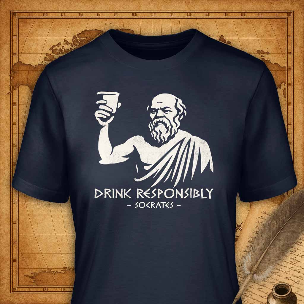 Drink Responsably T-Shirt-T-Shirt-My Store-Navy-S-Ink and Empire