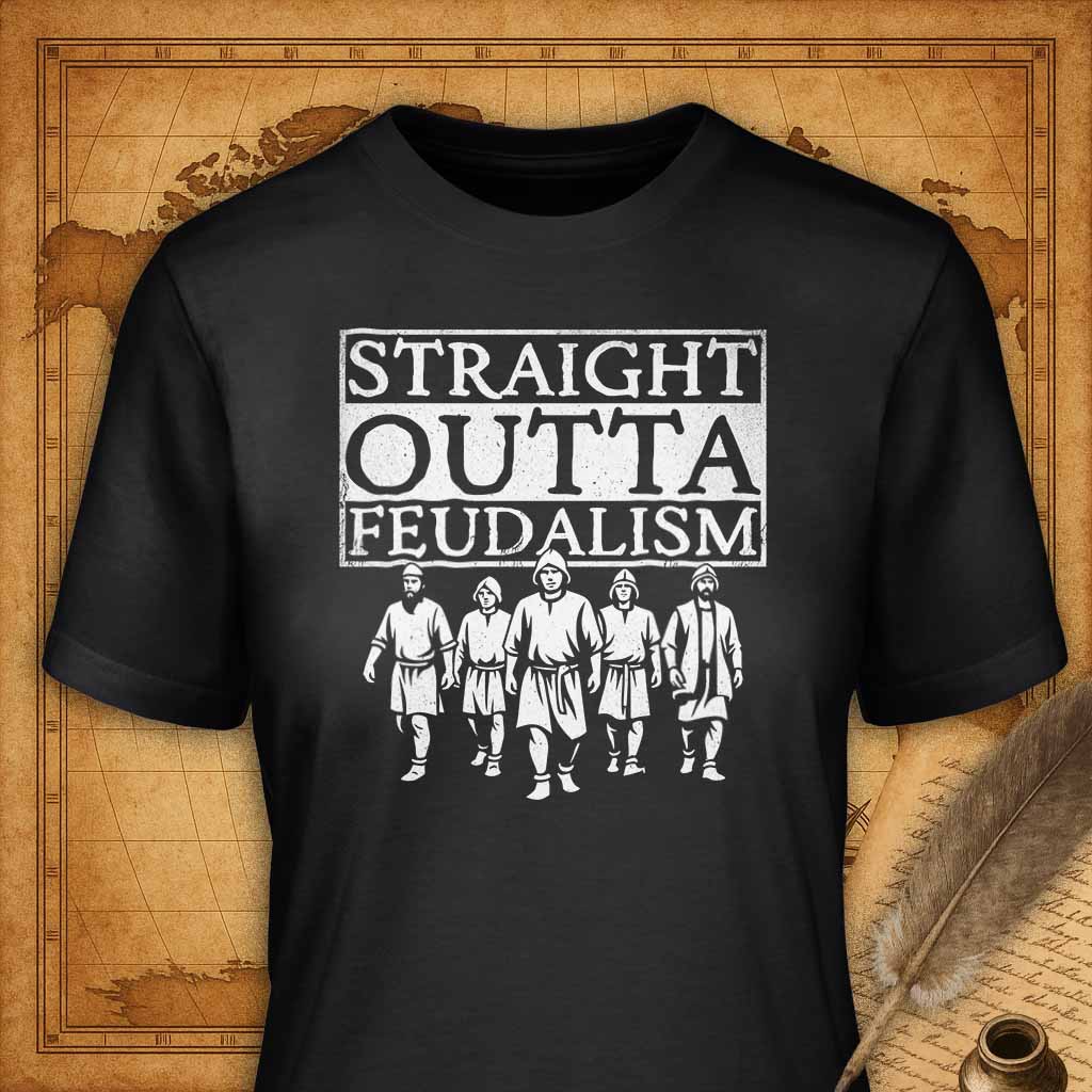 Straight Outta Feudalism T-Shirt-T-Shirt-My Store-Vintage Black-S-Ink and Empire