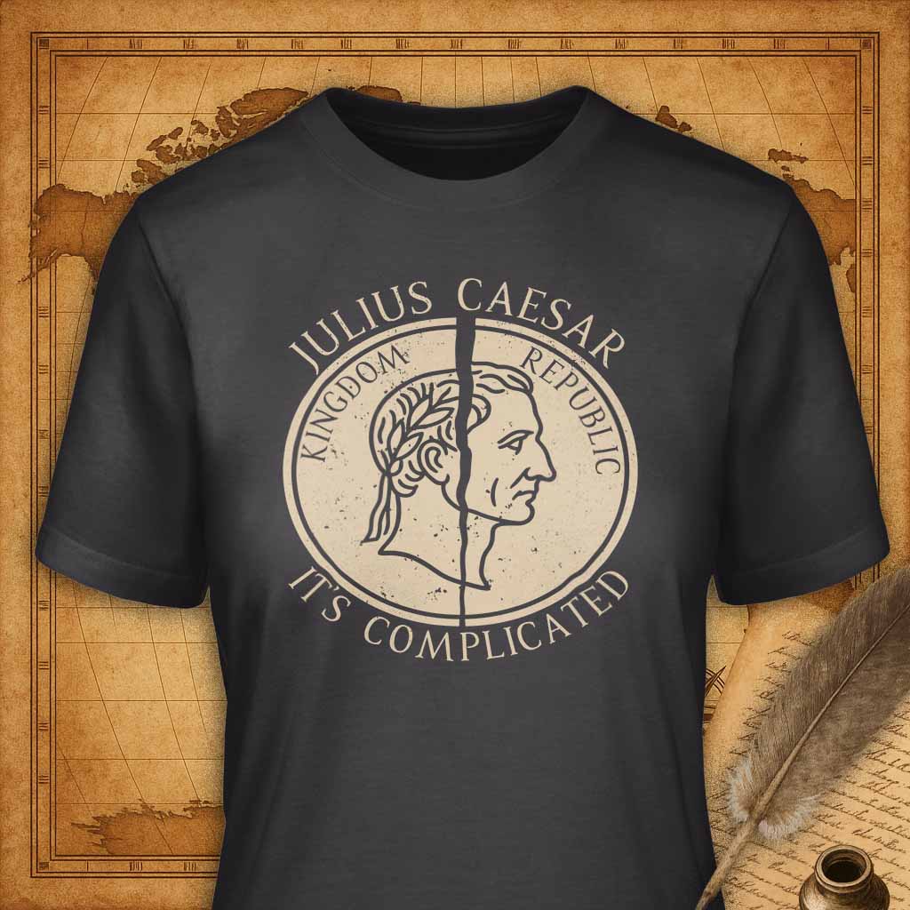 Julius Caesar It's complicated T-Shirt-T-Shirt-My Store-Dark Grey-S-Ink and Empire