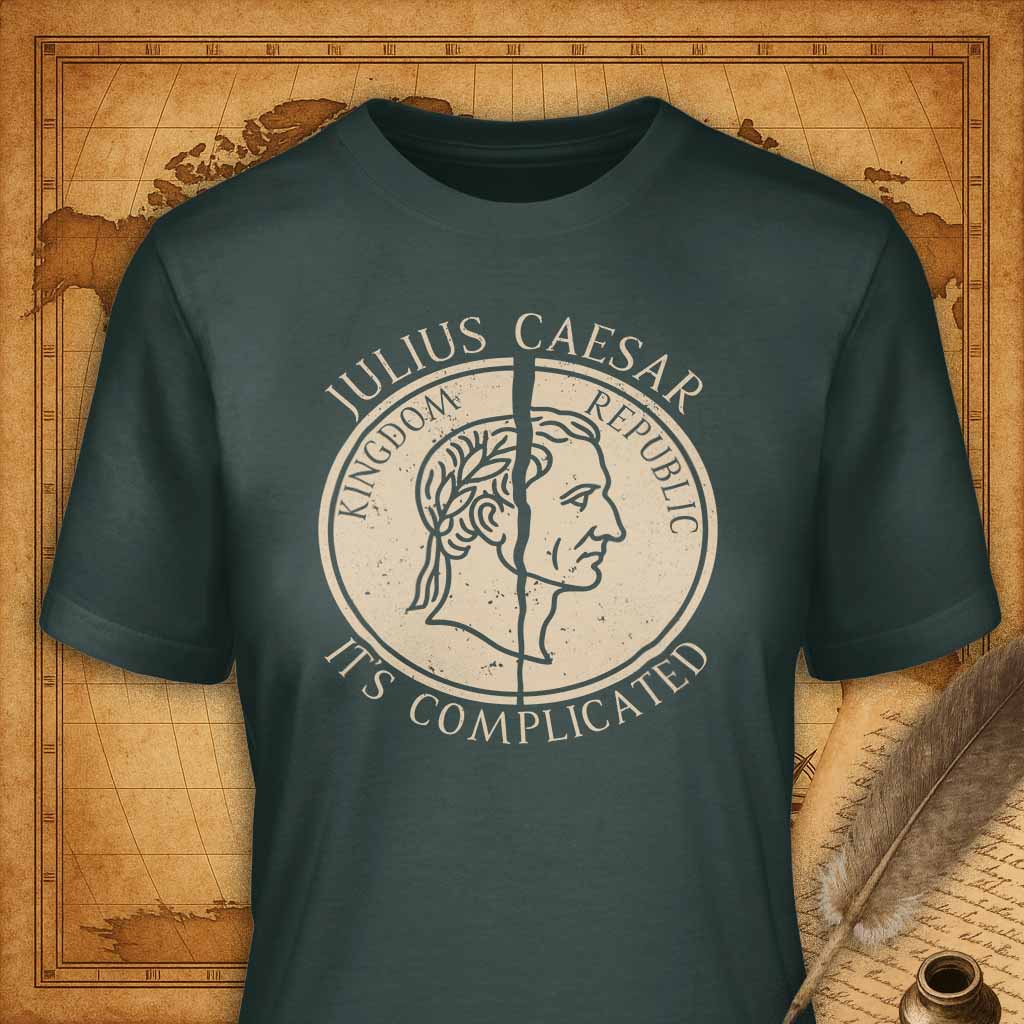 Julius Caesar It's complicated T-Shirt-T-Shirt-My Store-Forest Green-S-Ink and Empire