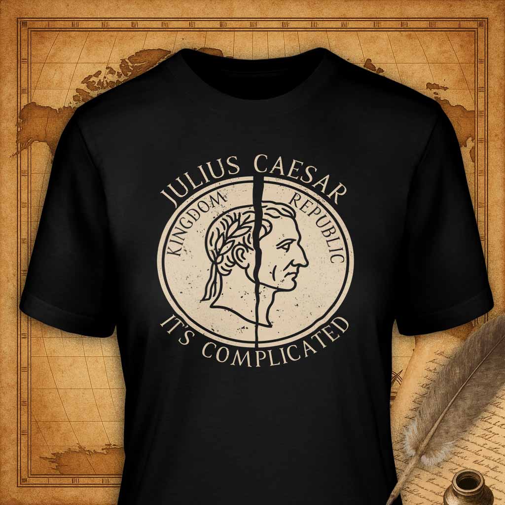 Julius Caesar It's complicated T-Shirt-T-Shirt-My Store-Black-S-Ink and Empire