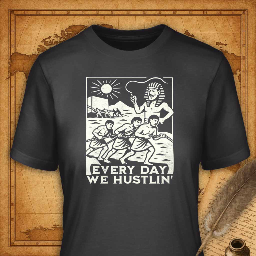 Every Day We Hustlin T-Shirt-T-Shirt-My Store-Dark Grey-S-Ink and Empire