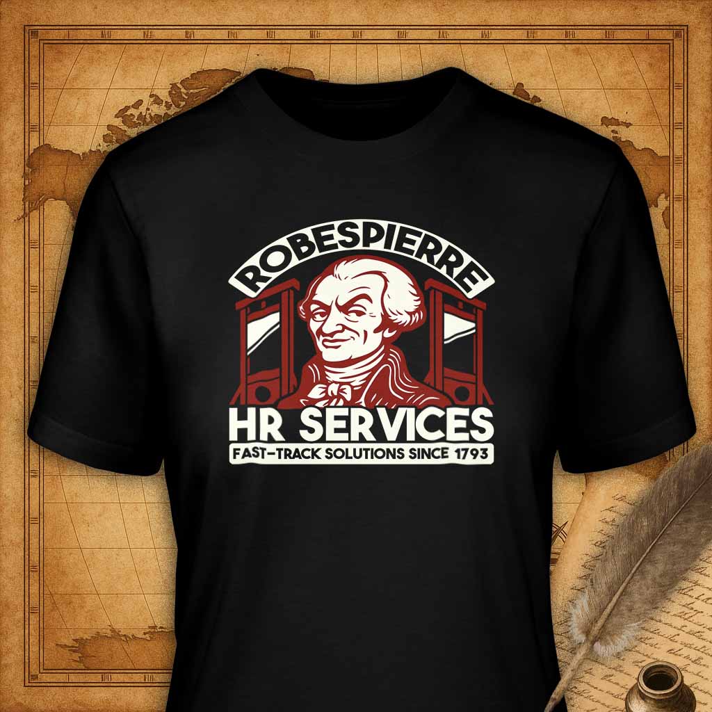 Robespierre HR Services T-Shirt-T-Shirt-My Store-Black-S-Ink and Empire