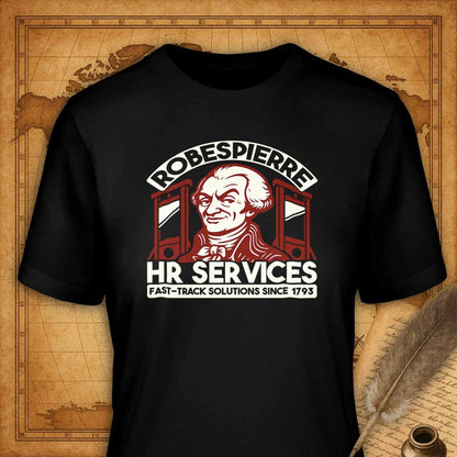 Robespierre HR Services T-Shirt-T-Shirt-My Store-Black-S-Ink and Empire