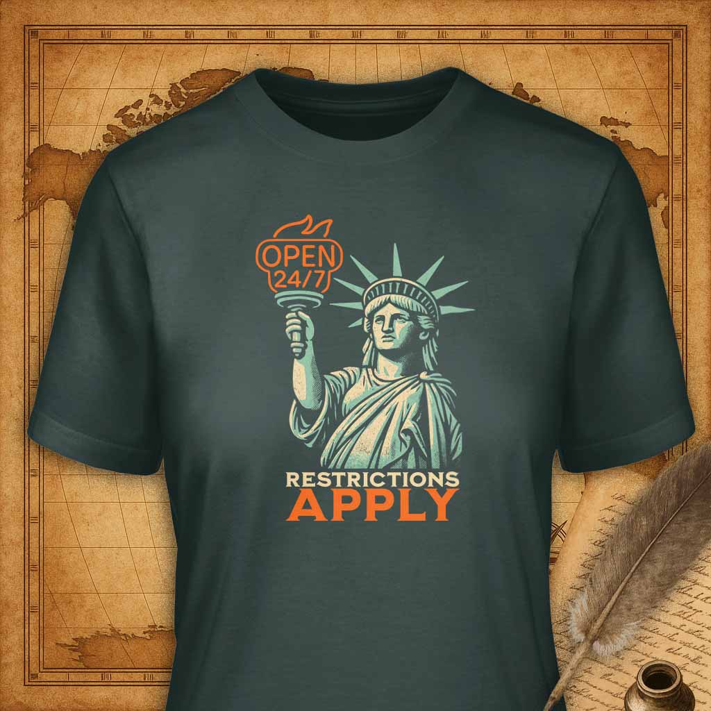 Lady Liberty Open 24/7 T-Shirt