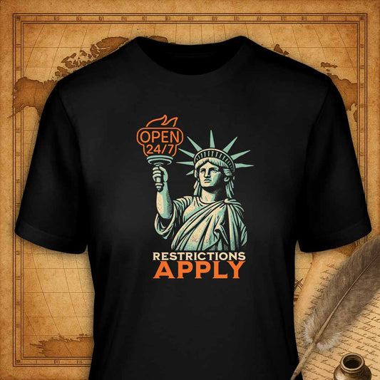 Lady Liberty Open 24/7 T-Shirt