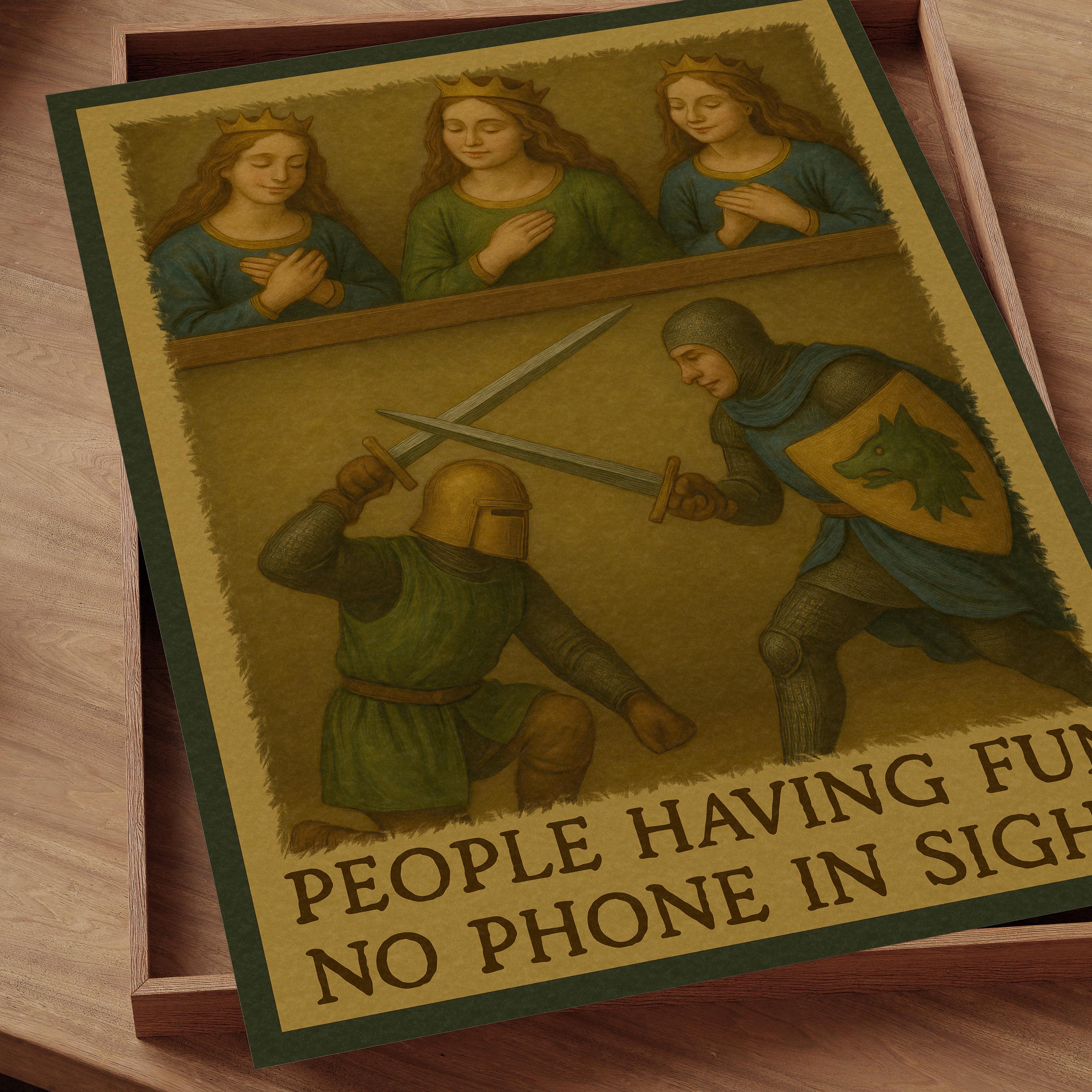 People Having fun no phone in sight