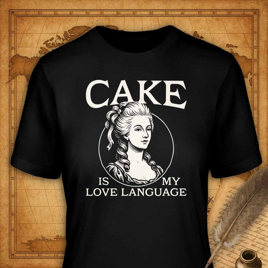 Cake is my love language T-Shirt-T-Shirt-My Store-Black-S-Ink and Empire