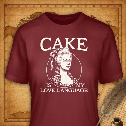 Cake is my love language T-Shirt-T-Shirt-My Store-Cardinal-S-Ink and Empire